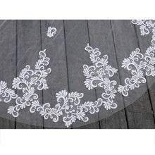Embroidered Applique Cathedral Veil