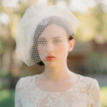 Birdcage Blusher Veil with Tulle and Netting