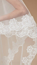 Cathedral Length Veil with Scalloped Lace Applique-Your Wedding Veil Store