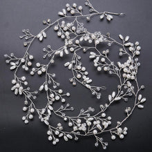 Crystal and Pearl Hair Garland-Your Wedding Veil Store