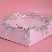 Crystal Leaves Forehead Headband-Your Wedding Veil Store