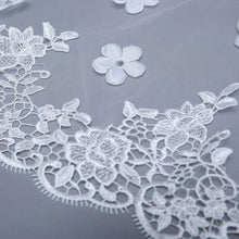 Elbow Veil with Lace Applique, Flowers, and Beading-Your Wedding Veil Store