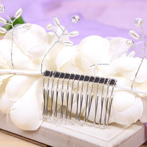 Flower Spray Hair Comb-Your Wedding Veil Store