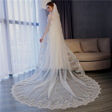 Lace Edge Voile Cathedral Veil
