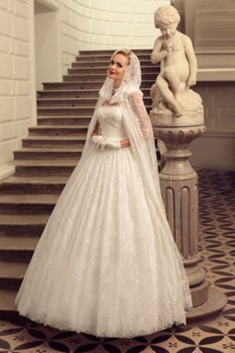 Lace Bridal Cape with Hood