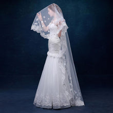 Scattered Flowers Cathedral Veil-Your Wedding Veil Store