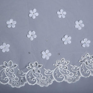 Scattered Flowers Cathedral Veil-Your Wedding Veil Store