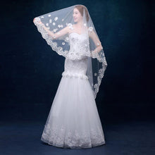 Scattered Flowers Cathedral Veil-Your Wedding Veil Store