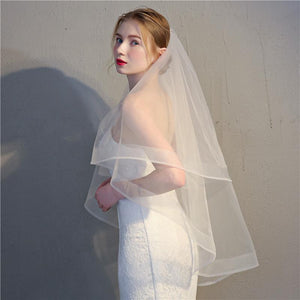 Voile Two Layer Veil-Your Wedding Veil Store
